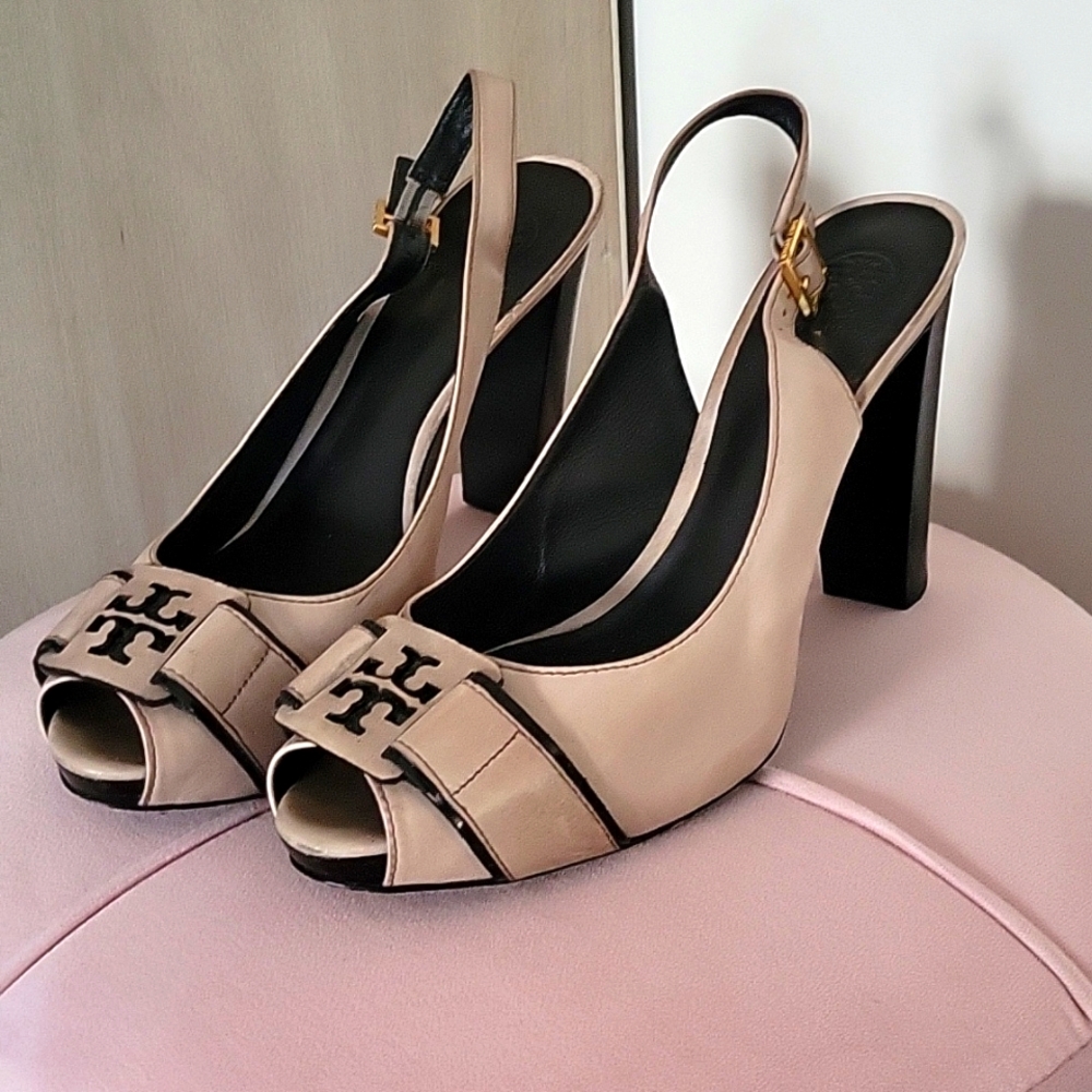 Tory Burch Women's Tan Slingback Sandals